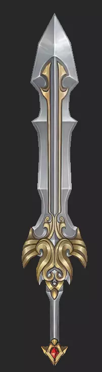 Pack With 30 Fantasy Swords - Part 11 Low-poly 3D model_14