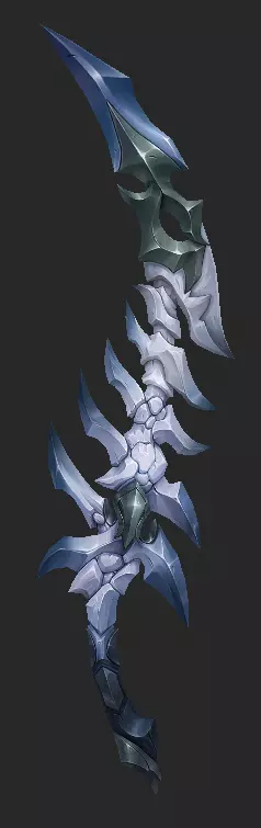 Pack With 30 Fantasy Swords - Part 11 Low-poly 3D model_22