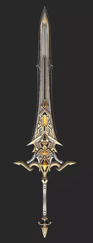 Pack With 30 Fantasy Swords - Part 11 Low-poly 3D model_30