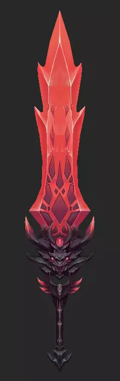 Pack With 30 Fantasy Swords - Part 11 Low-poly 3D model_17