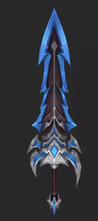 Pack With 30 Fantasy Swords - Part 11 Low-poly 3D model_1