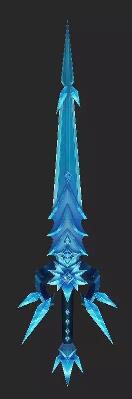 Pack With 30 Fantasy Swords - Part 11 Low-poly 3D model_29