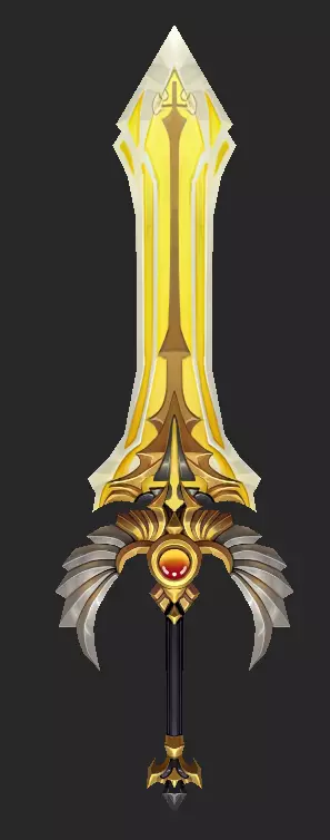 Pack With 30 Fantasy Swords - Part 11 Low-poly 3D model_9