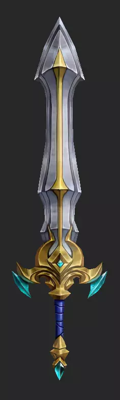 Pack With 30 Fantasy Swords - Part 11 Low-poly 3D model_13