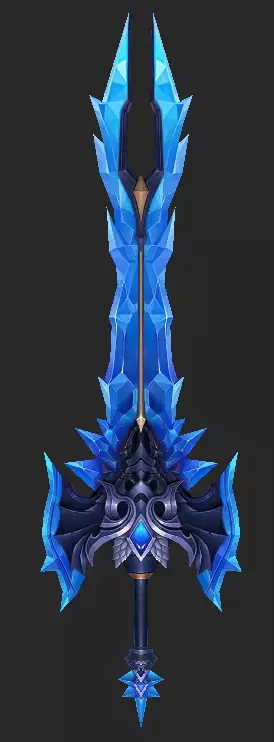 Pack With 30 Fantasy Swords - Part 11 Low-poly 3D model_11