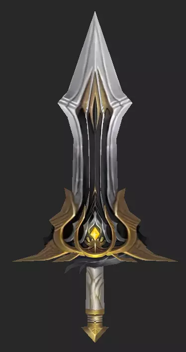 Pack With 30 Fantasy Swords - Part 11 Low-poly 3D model_7