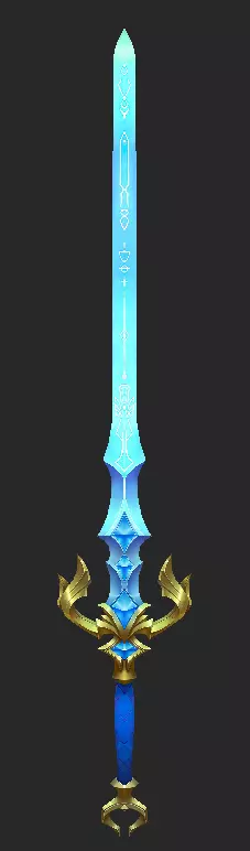 Pack With 30 Fantasy Swords - Part 11 Low-poly 3D model_24
