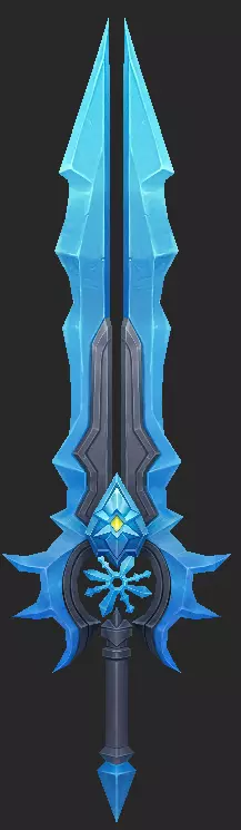 Pack With 30 Fantasy Swords - Part 11 Low-poly 3D model_16