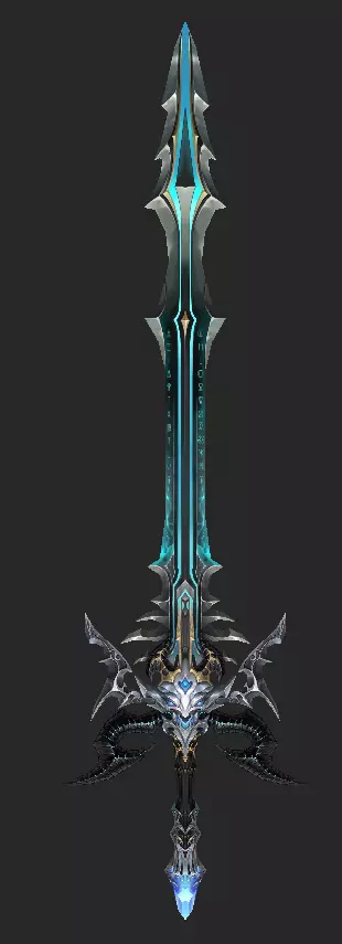 Pack With 30 Fantasy Swords - Part 11 Low-poly 3D model_20