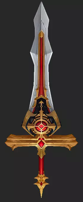 Pack With 30 Fantasy Swords - Part 11 Low-poly 3D model_6