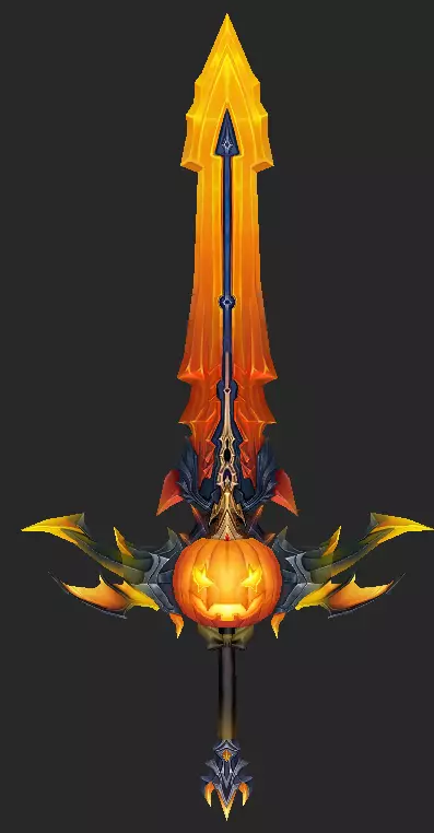 Pack With 30 Fantasy Swords - Part 11 Low-poly 3D model_8