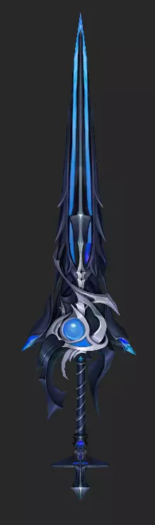 Pack With 30 Fantasy Swords - Part 11 Low-poly 3D model_12