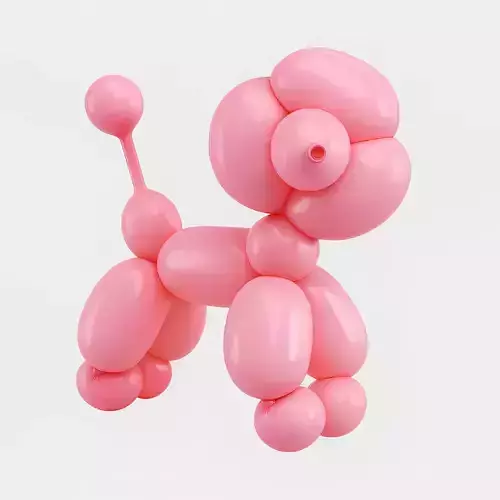 Cotton Poodle Balloon Decoration Props Second Life toy