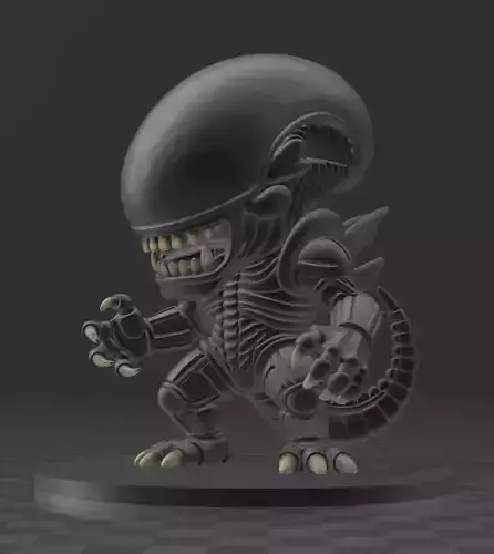 Xenomorph CHIBI ALIEN 3D print model