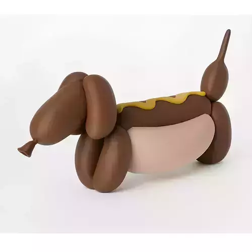 Hotdog Pup Dog Snack Balloon Decoration Props Second Life toy