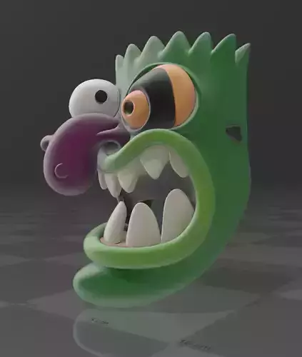 Mascara justo bolsa coraje el perro cobarde 3D print model