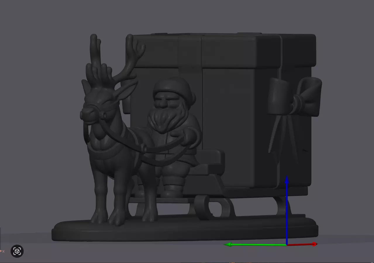 Santa Claus Candy Box 3D print model_1