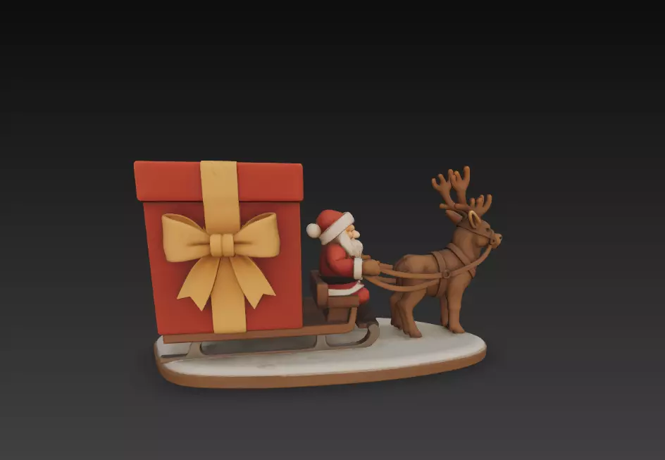 Santa Claus Candy Box 3D print model_3