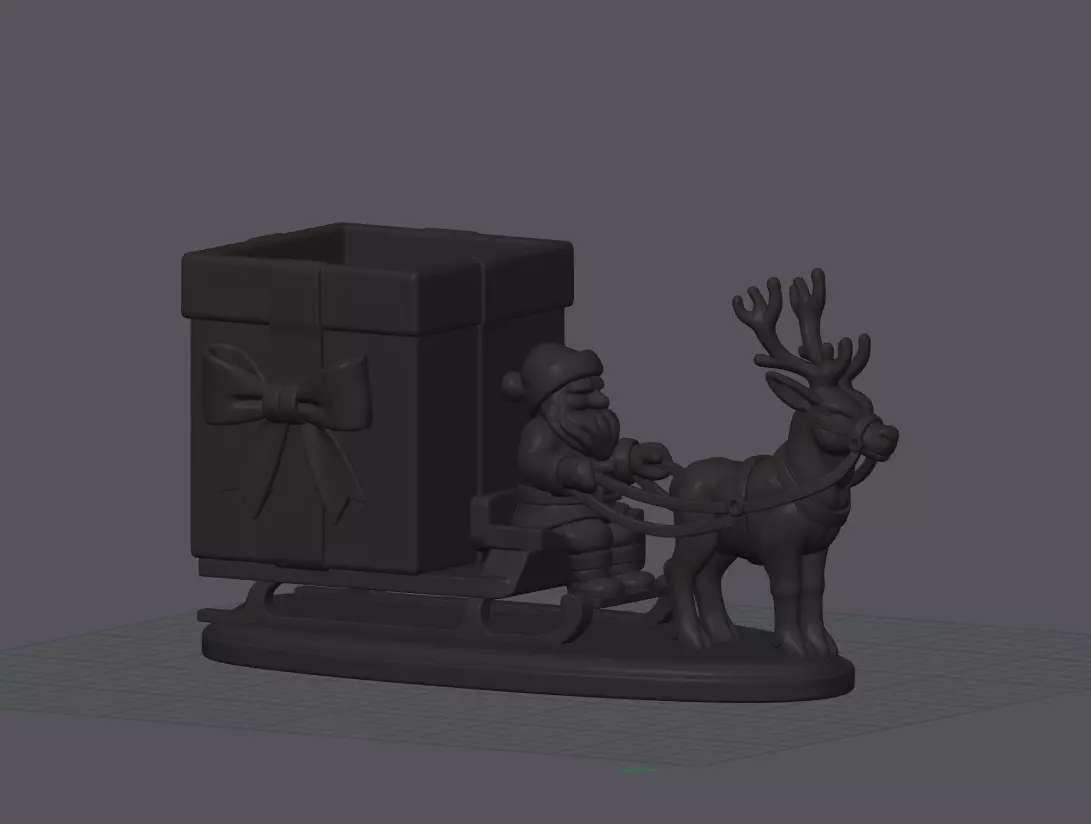 Santa Claus Candy Box 3D print model_6