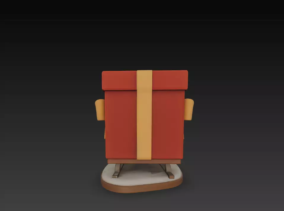 Santa Claus Candy Box 3D print model_4
