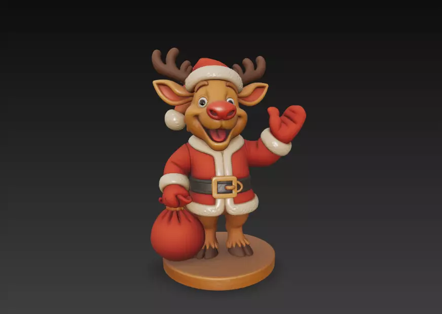 Saint Rein-deer 3D print model_0