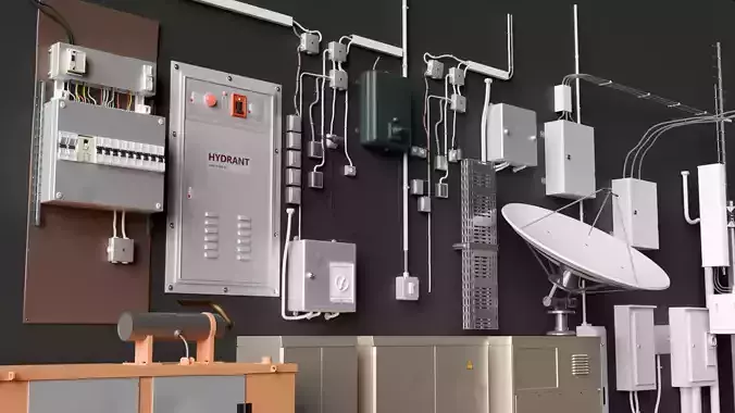 22 Electrical Props Pack Cabinets Cables Panels Street Boxes