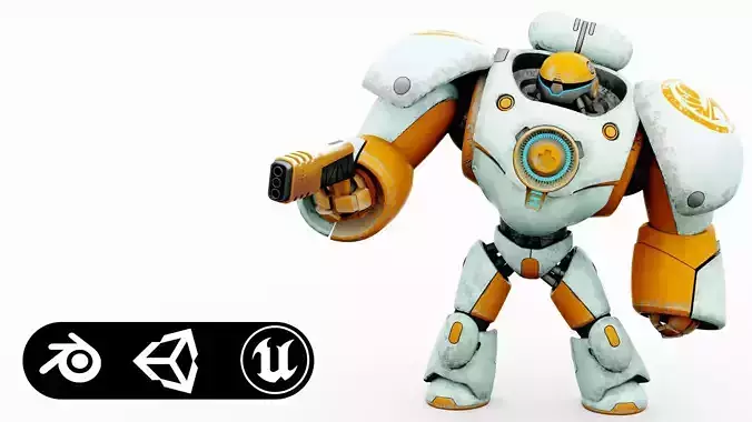 WARRIOR-X1  Rigged for Unreal Engine - Unity - MIXAMO