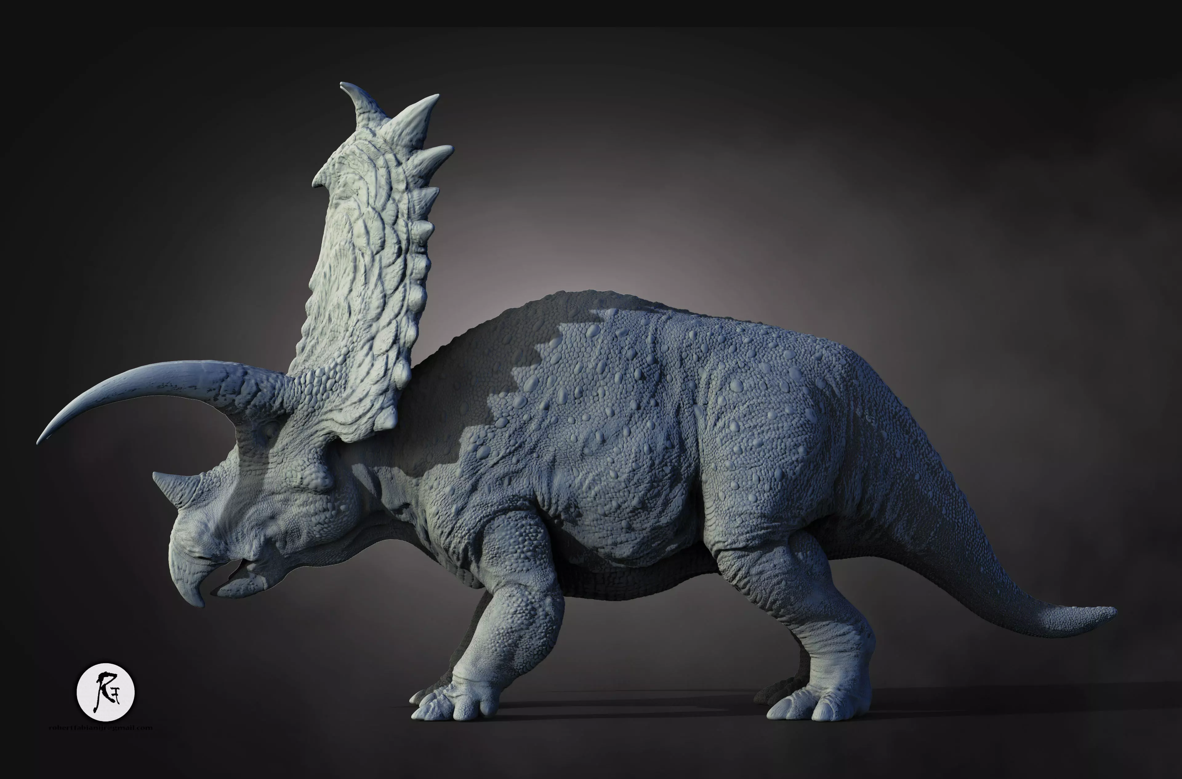 Pentaceratops V2 3D print model_2