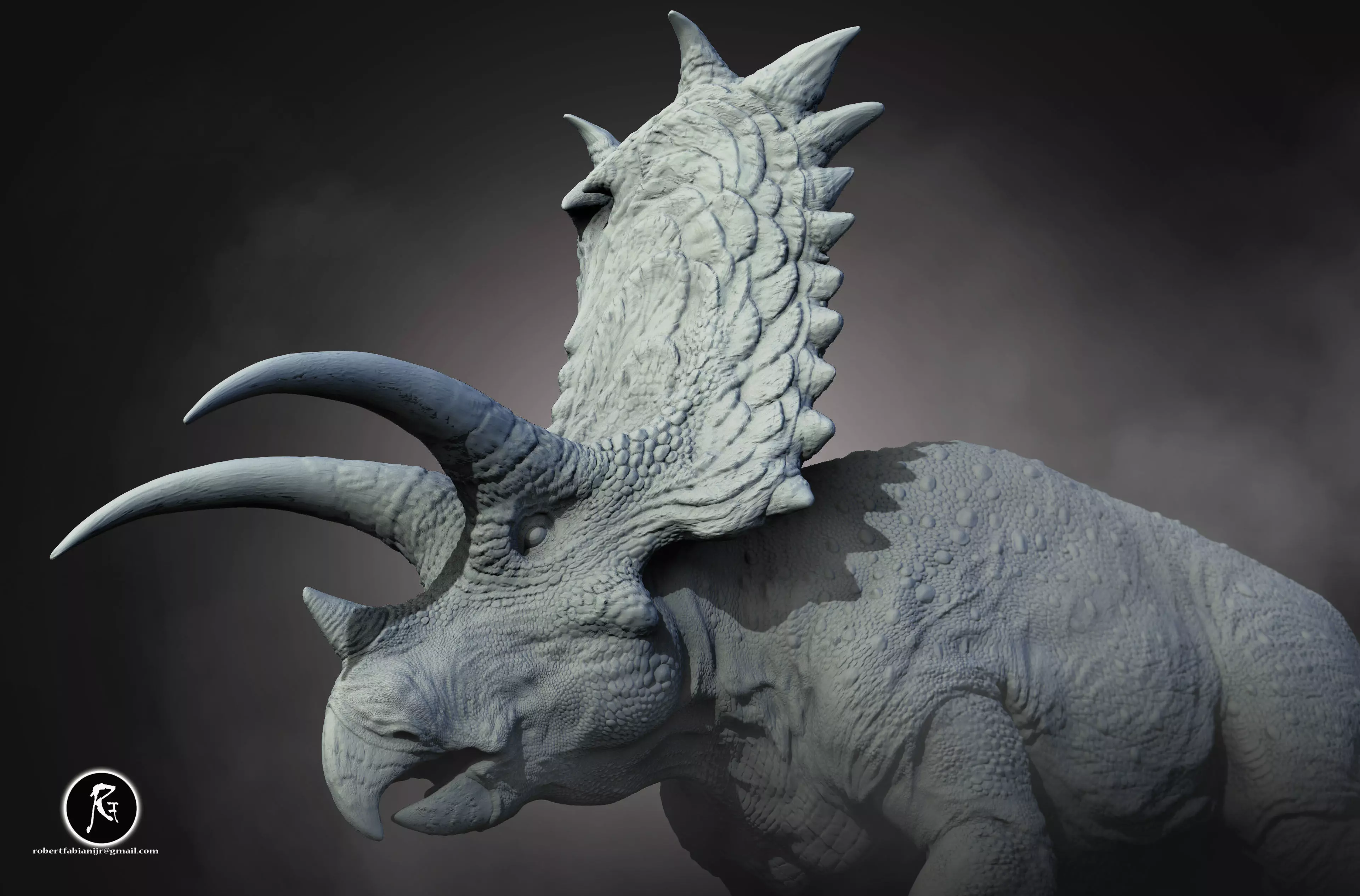 Pentaceratops V2 3D print model_1