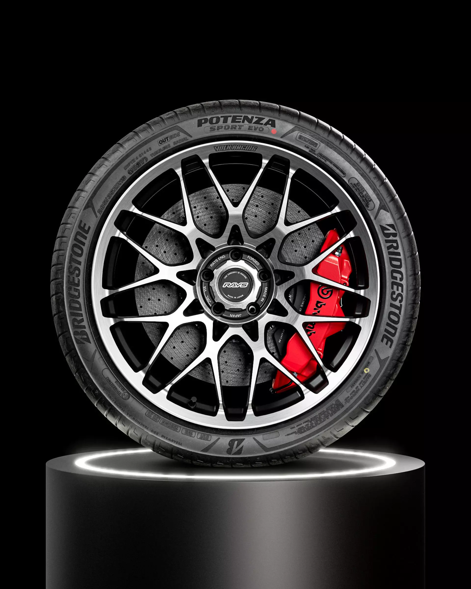 Bridgestone Potenza SPORT EVO 285 35 R19 103Y 3D model_7