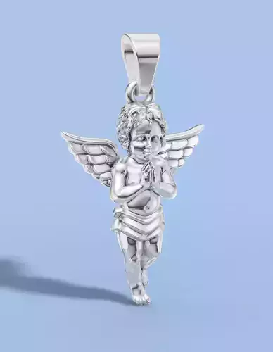  Angel pendant model 3D print model