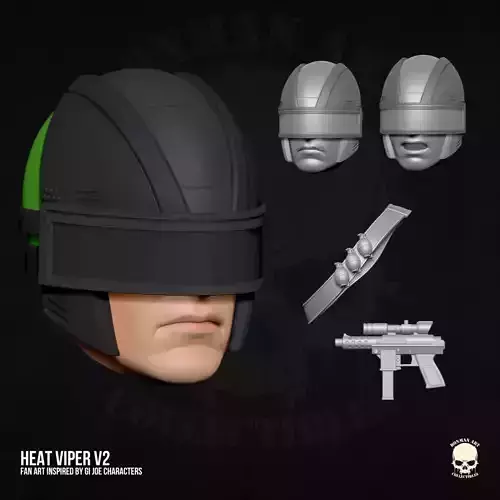 Heat Viper V2 GI Joe Fan Art STL Files for Action Figures 3D print model