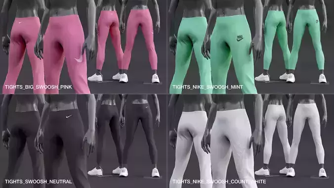 Nike Womens Tights 3D model