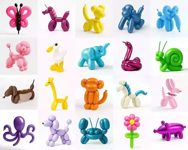 Balloon Zoo Collection Pack Animals toy 