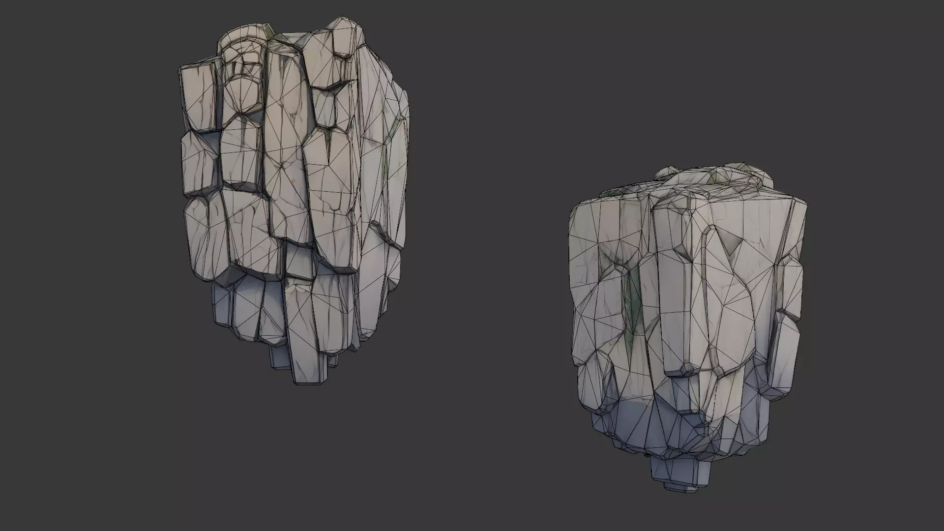 Stylized Rock Cliff Packs 01 Low-poly 3D model_10