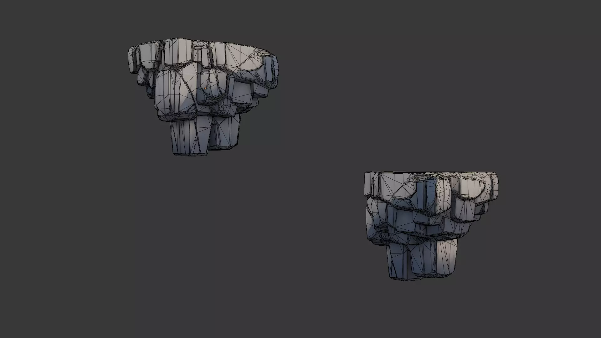 Stylized Rock Cliff Packs 01 Low-poly 3D model_16
