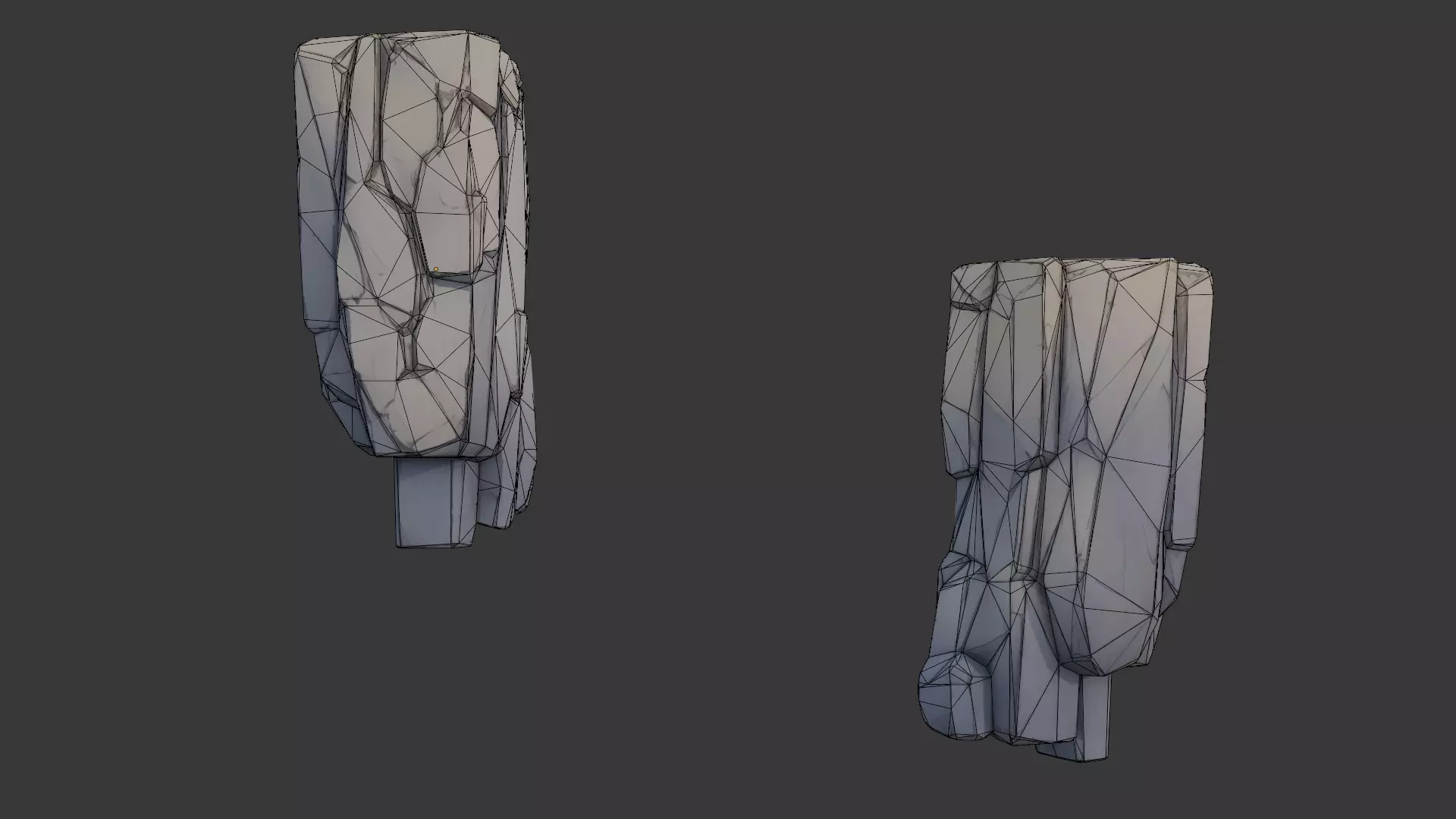 Stylized Rock Cliff Packs 01 Low-poly 3D model_8