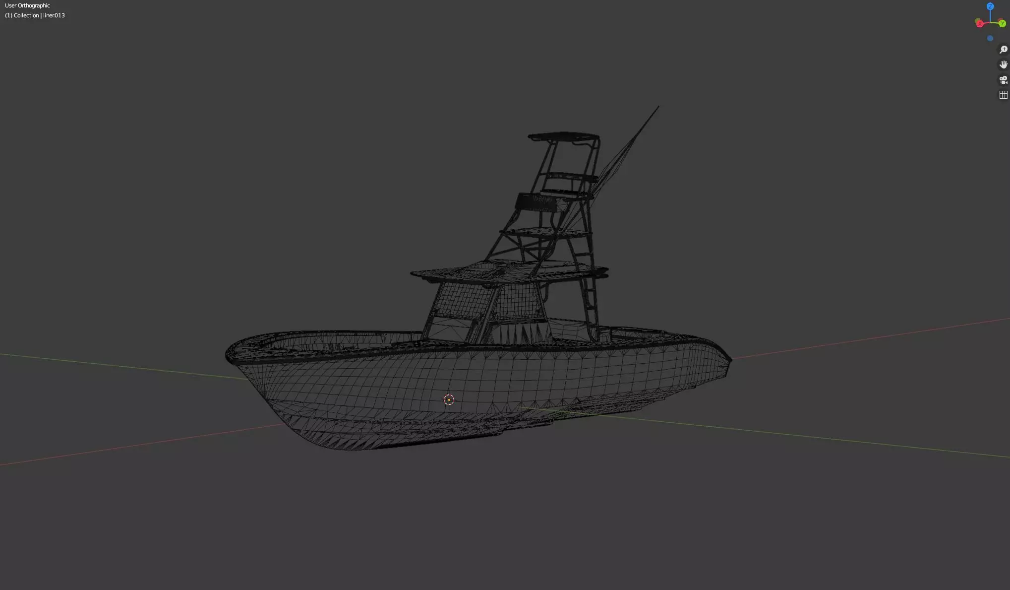 2024 Yellowfin 42 Offshore 3D model_2