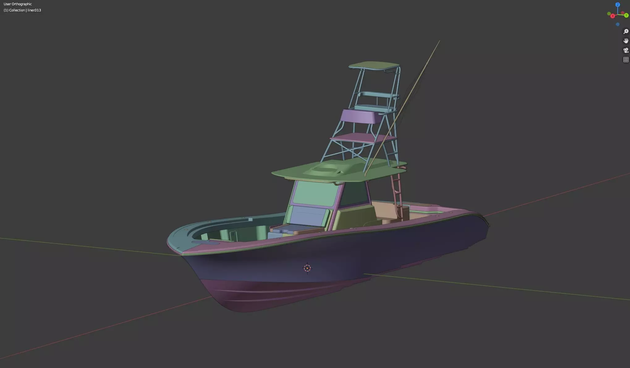 2024 Yellowfin 42 Offshore 3D model_0