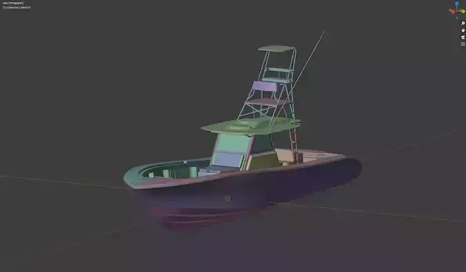 2024 Yellowfin 42 Offshore 3D model