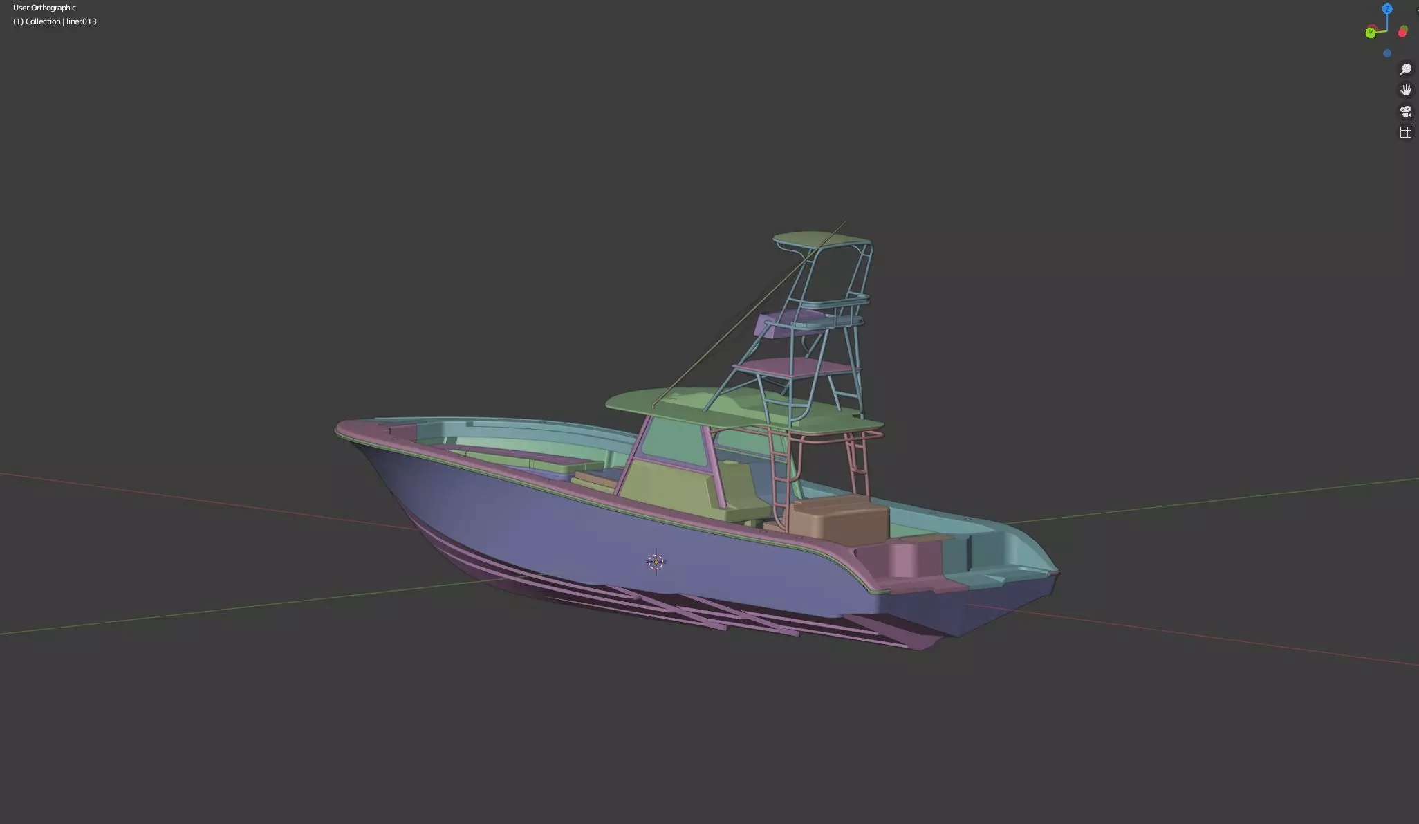 2024 Yellowfin 42 Offshore 3D model_1