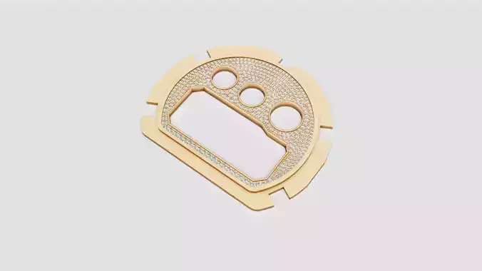 Dial with diamonds for G Shock DW 6900 Watch 3D print model
