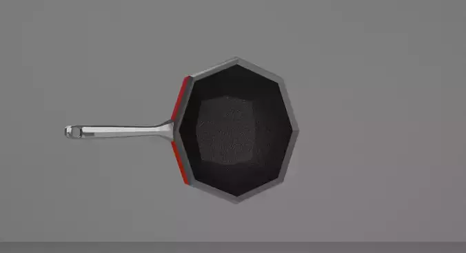 Frying pan Low Poly Low-poly 3D model