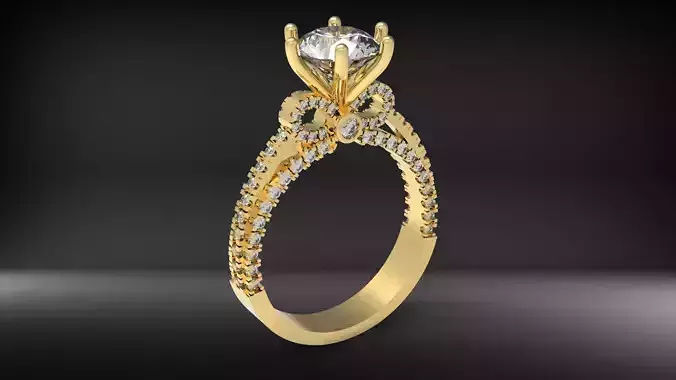 Women solitaire ring 