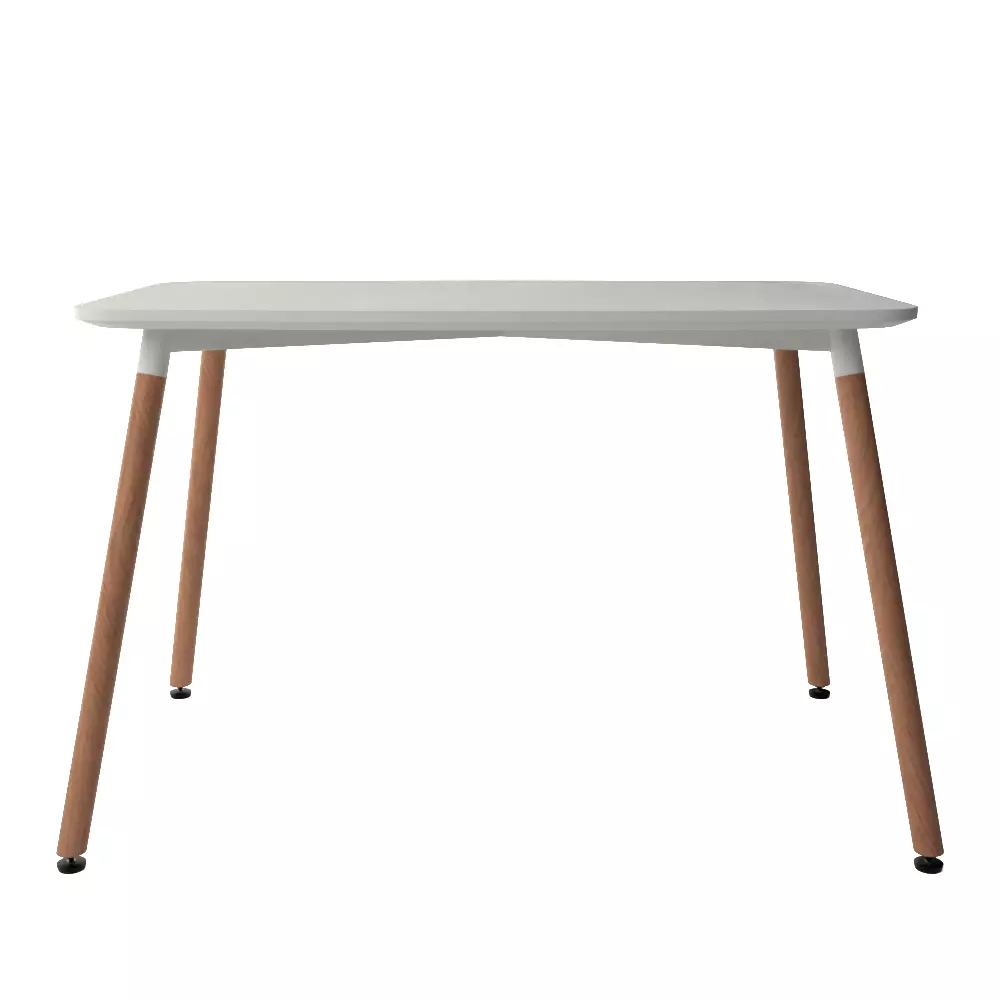 THE HOME DECO FACTORY Rectangular White Table 3D model_2