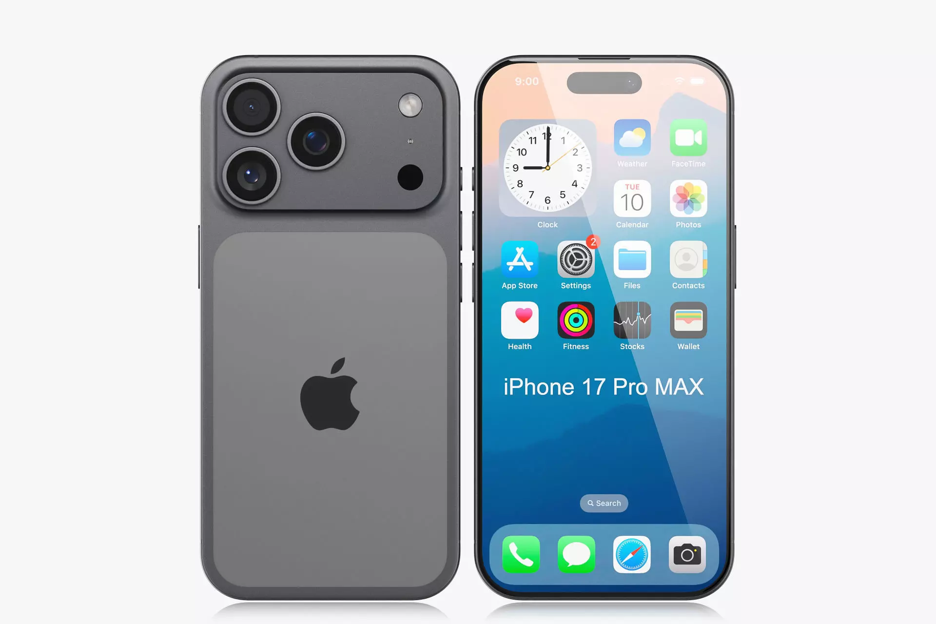 Apple iPhone 17 pro v2 All colors 3D model_4