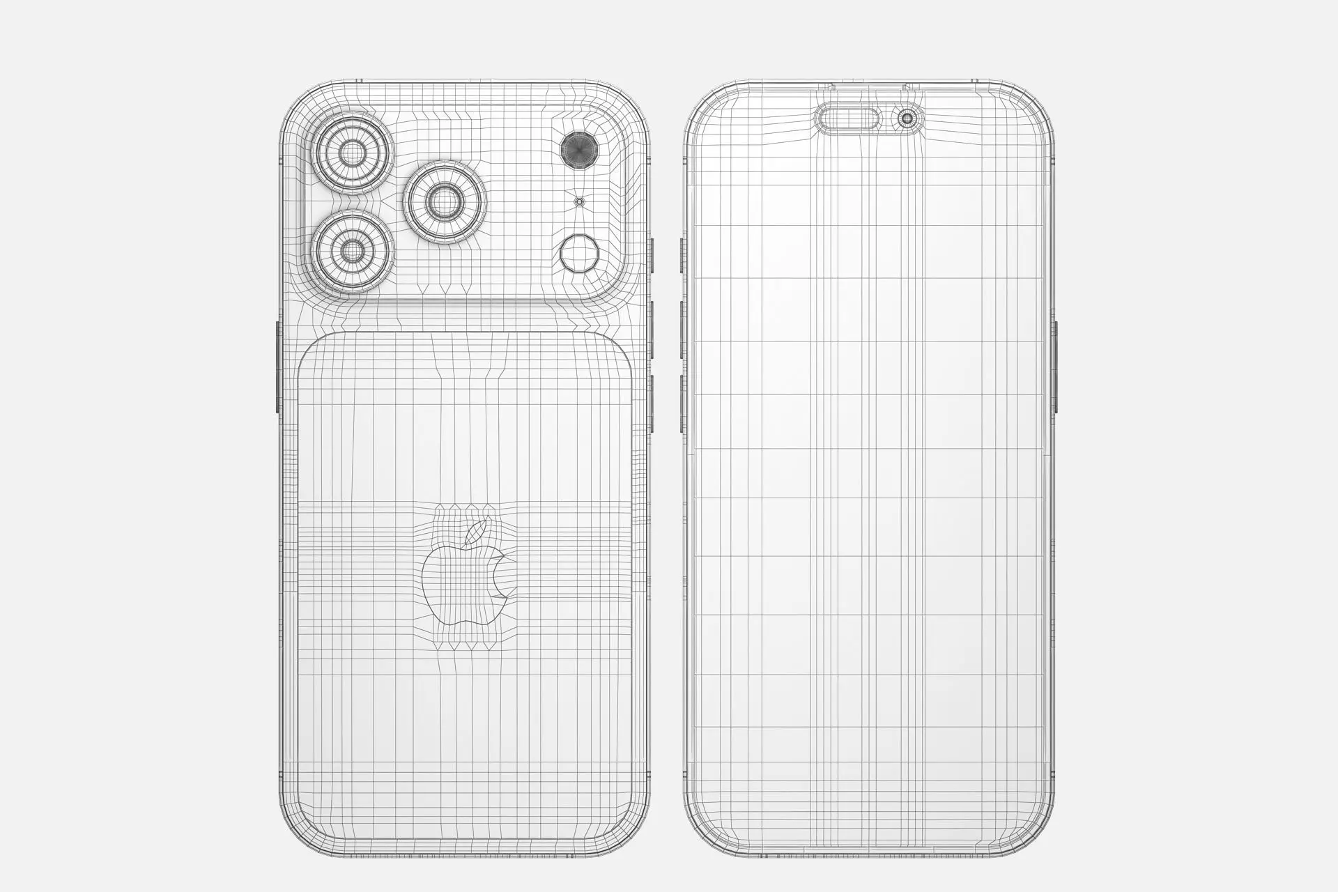 Apple iPhone 17 pro v2 All colors 3D model_11