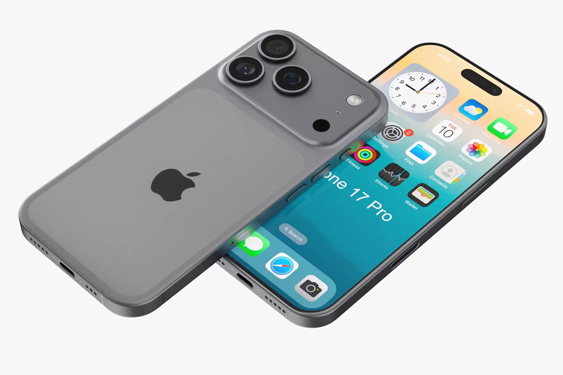 Apple iPhone 17 pro v2 All colors 3D model_7