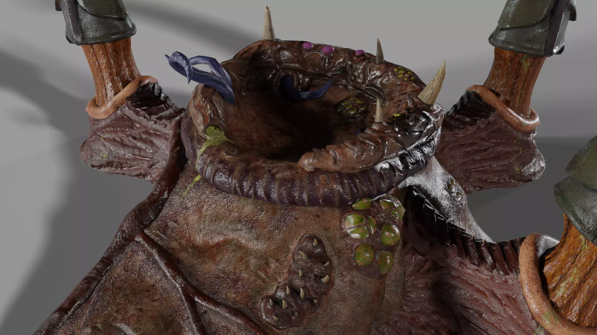 The Maw of Xylos - Animated Creature Portal Low-poly 3D model_5