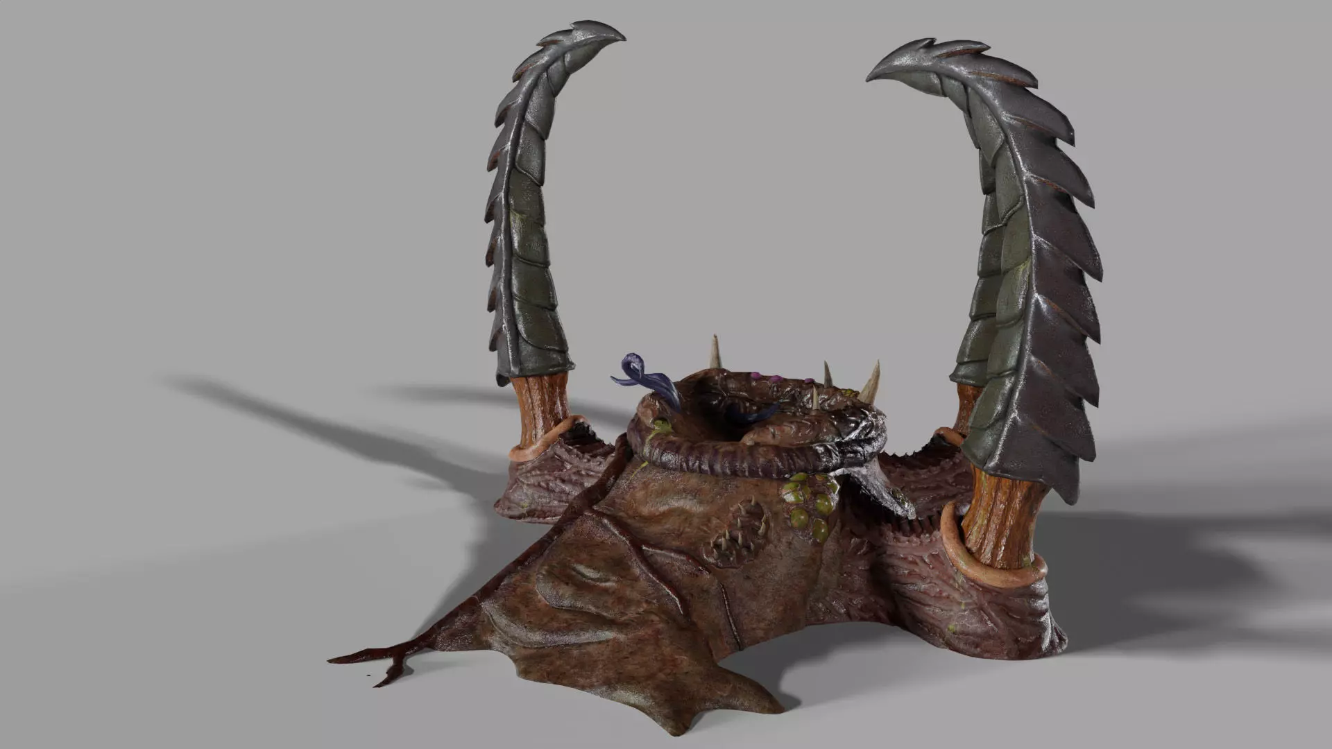 The Maw of Xylos - Animated Creature Portal Low-poly 3D model_6